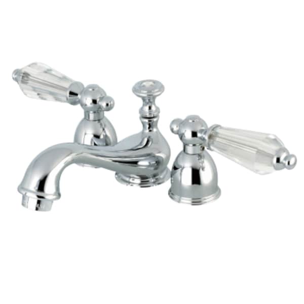 Kingston Brass KS3951WLL Wilshire Mini-Widespread Bathroom Faucet W/Brass Pop-Up, Chrm KS3951WLL - main